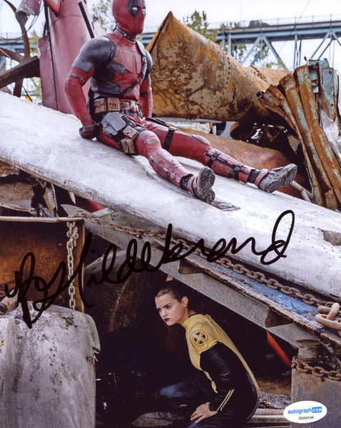 Brianna Hildebrand Deadpool Signed Autograph 8x10 Photo ACOA