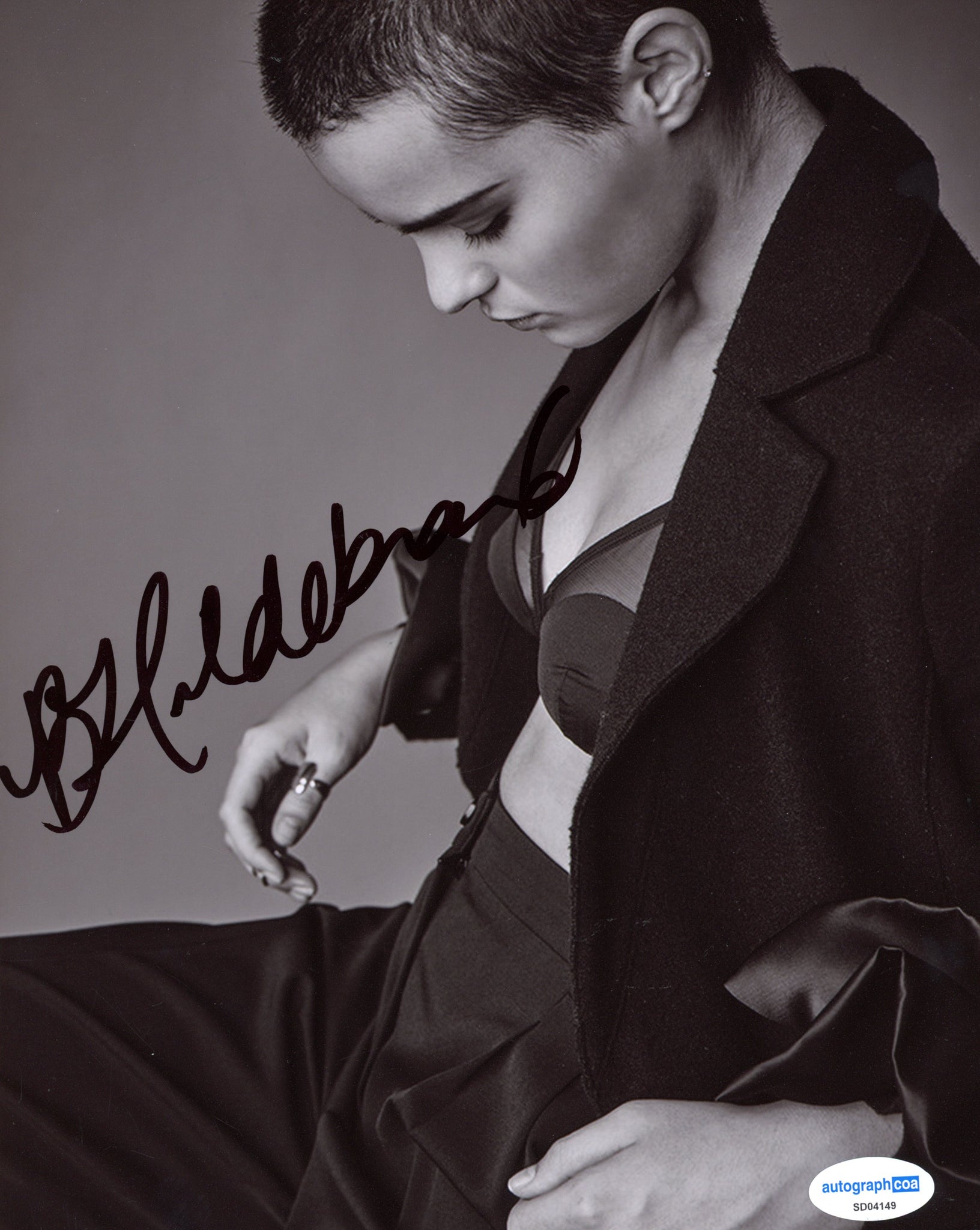 Brianna Hildebrand Deadpool Signed Autograph 8x10 Photo ACOA