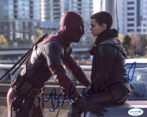 Brianna Hildebrand Deadpool Signed Autograph 8x10 Photo ACOA