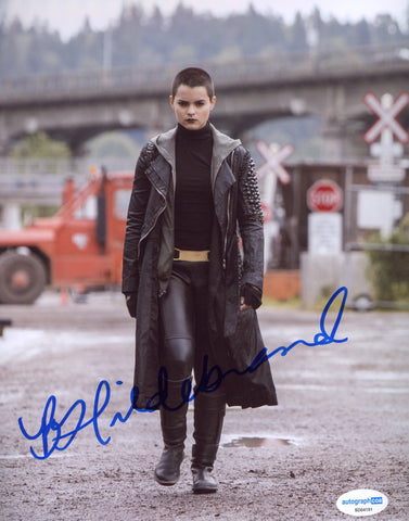 Brianna Hildebrand Deadpool Signed Autograph 8x10 Photo ACOA