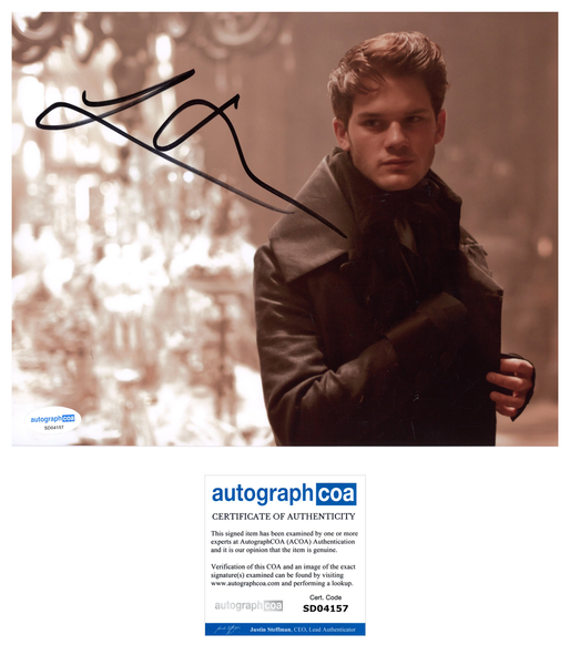 Jeremy Irvine Signed Autograph 8x10 Photo ACOA