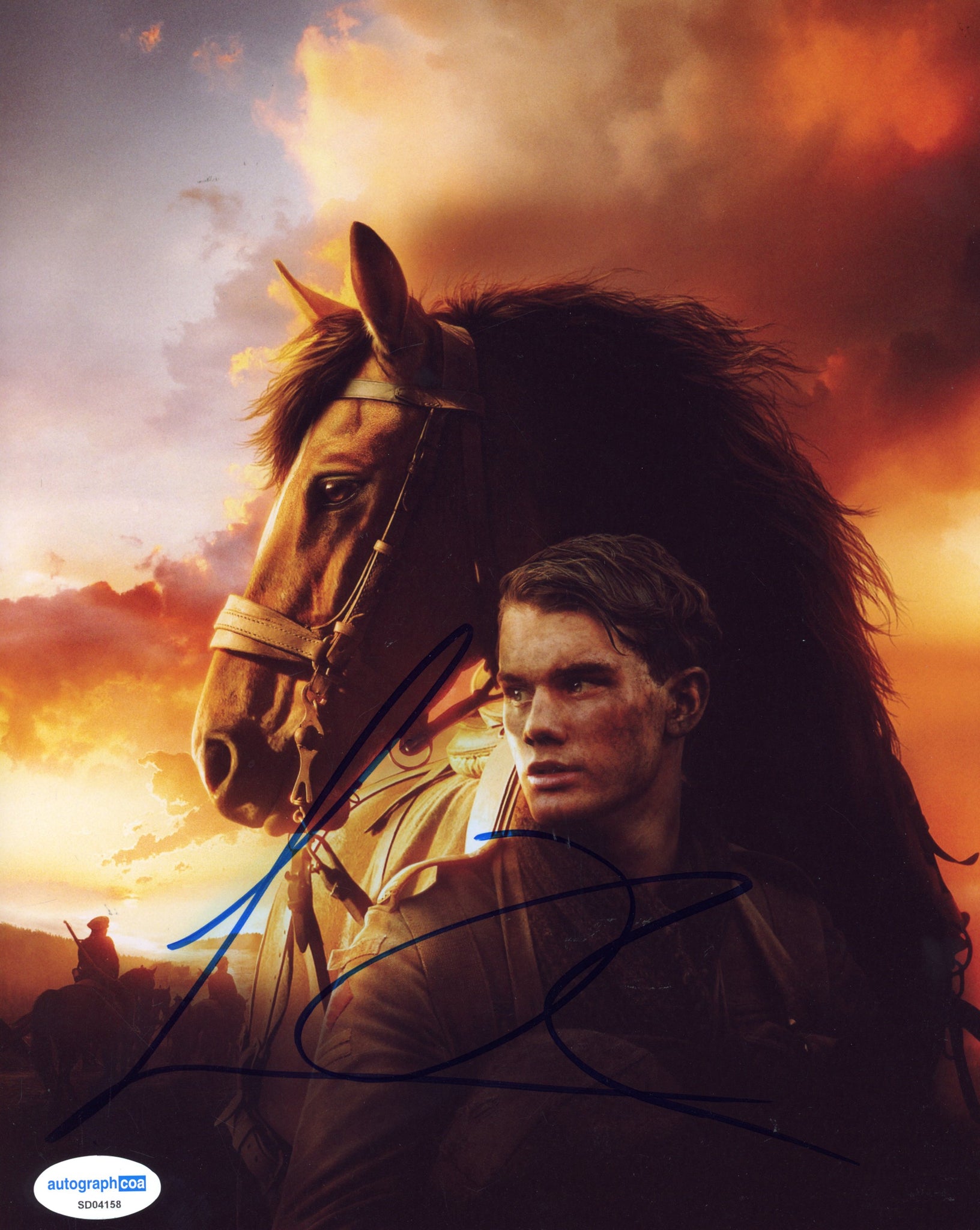 Jeremy Irvine War Horse Signed Autograph 8x10 Photo ACOA