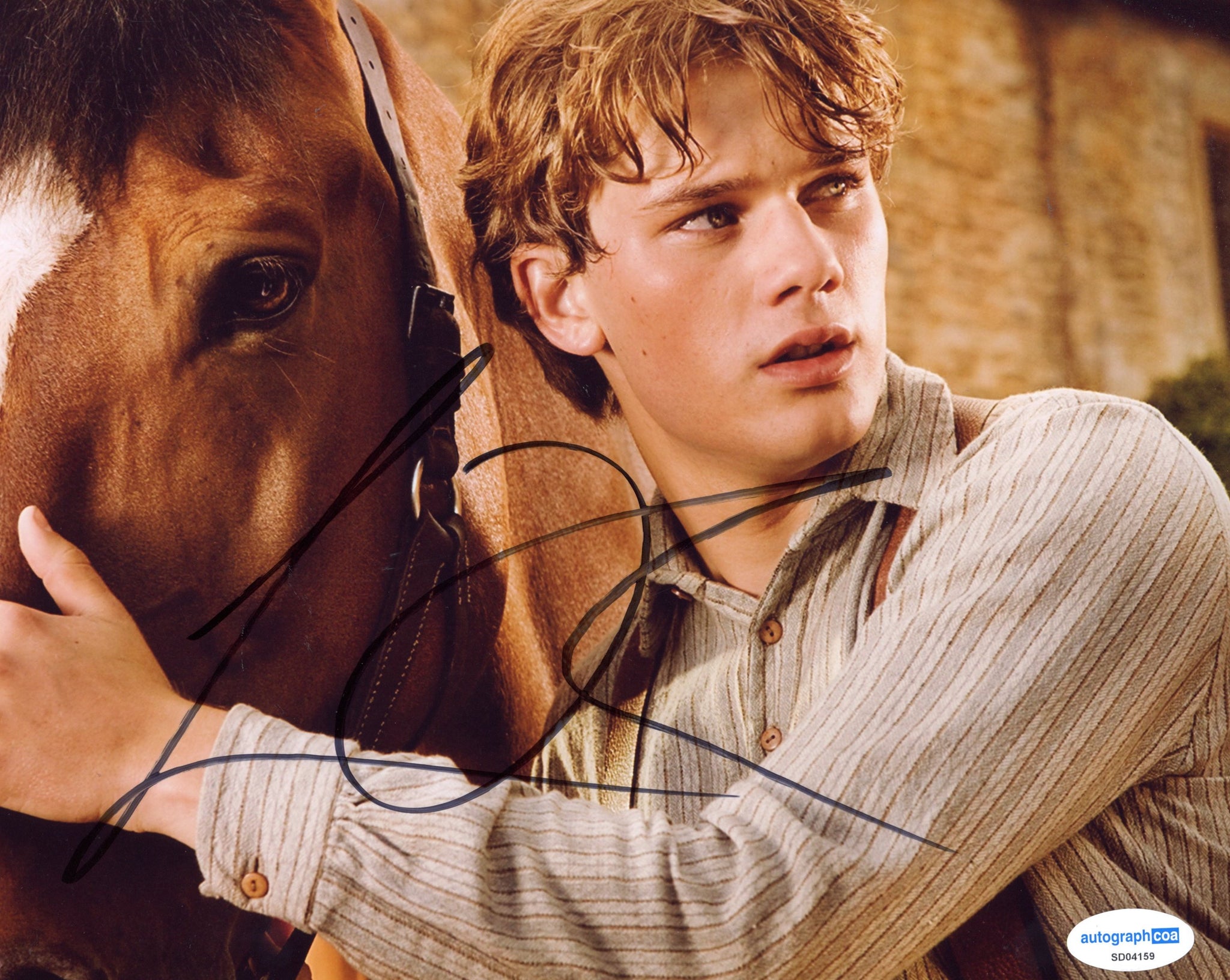 Jeremy Irvine War Horse Signed Autograph 8x10 Photo ACOA