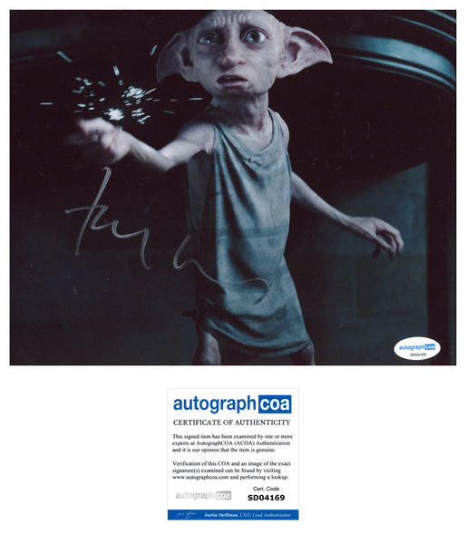 Toby Jones Harry Potter Signed Autograph 8x10 Photo ACOA