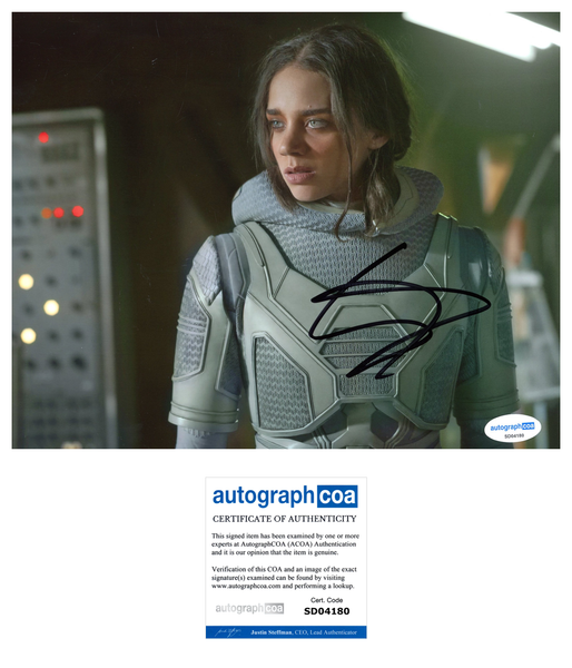 Hannah John Kamen Ant Man Signed Autograph 8x10 Photo ACOA