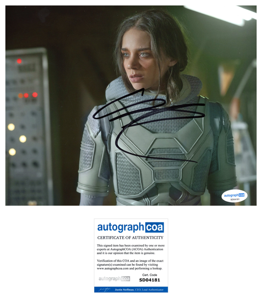 Hannah John Kamen Ant Man Signed Autograph 8x10 Photo ACOA