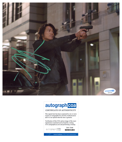 Sung Kang Fast and Furious Signed Autograph 8x10 Photo ACOA