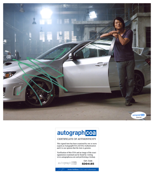 Sung Kang Fast and Furious Signed Autograph 8x10 Photo ACOA