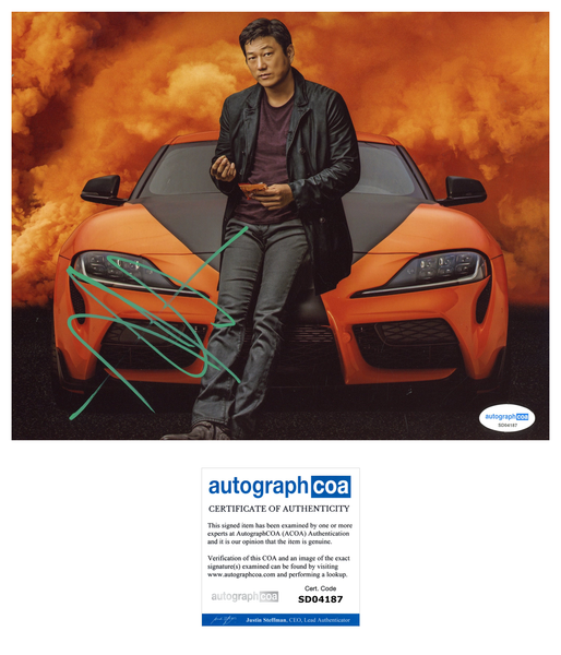 Sung Kang Fast and Furious Signed Autograph 8x10 Photo ACOA