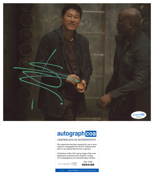 Sung Kang Fast and Furious Signed Autograph 8x10 Photo ACOA