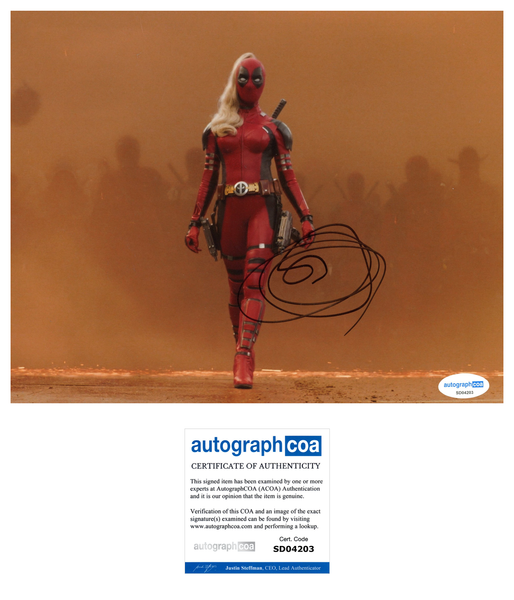 Blake Lively Deadpool Signed Autograph 8x10 Photo ACOA