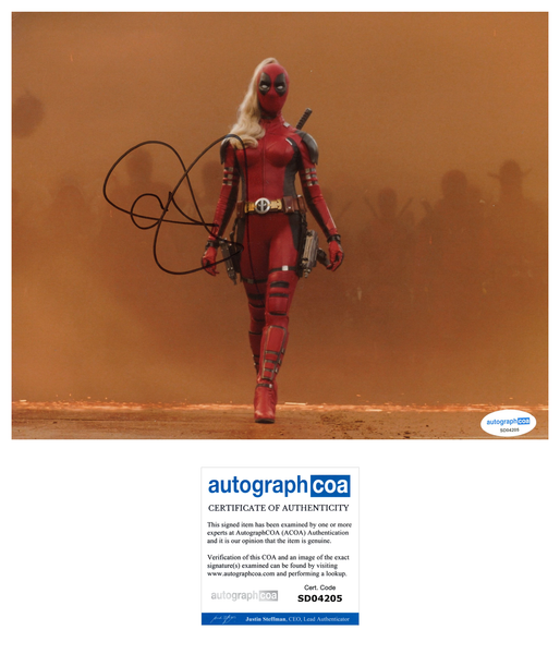 Blake Lively Deadpool Signed Autograph 8x10 Photo ACOA