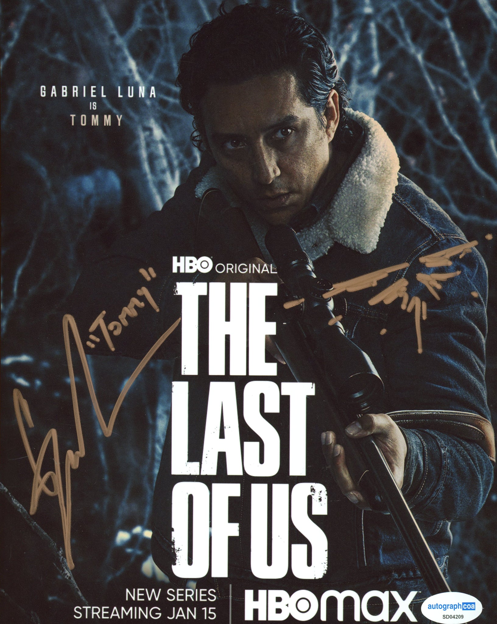 Gabriel Luna Last of Us Signed Autograph 8x10 Photo ACOA