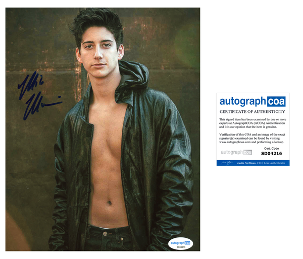 Milo Manheim Signed Autograph 8x10 Photo ACOA