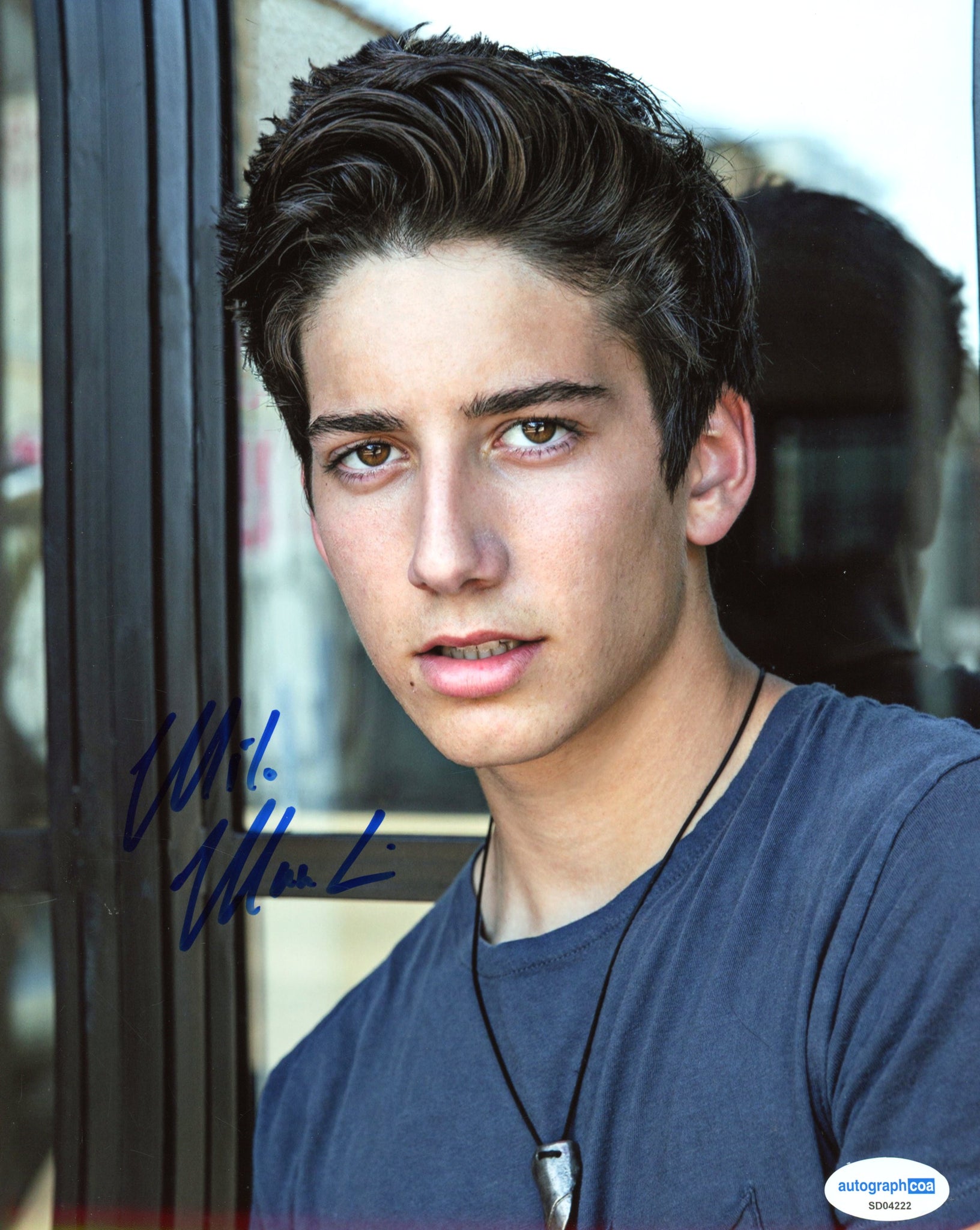 Milo Manheim School Spirits Signed Autograph 8x10 Photo ACOA