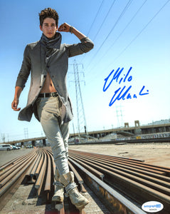 Milo Manheim School Spirits Signed Autograph 8x10 Photo ACOA