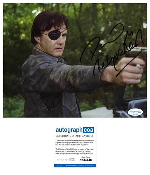 David Morrissey Walking Dead Signed Autograph 8x10 Photo ACOA