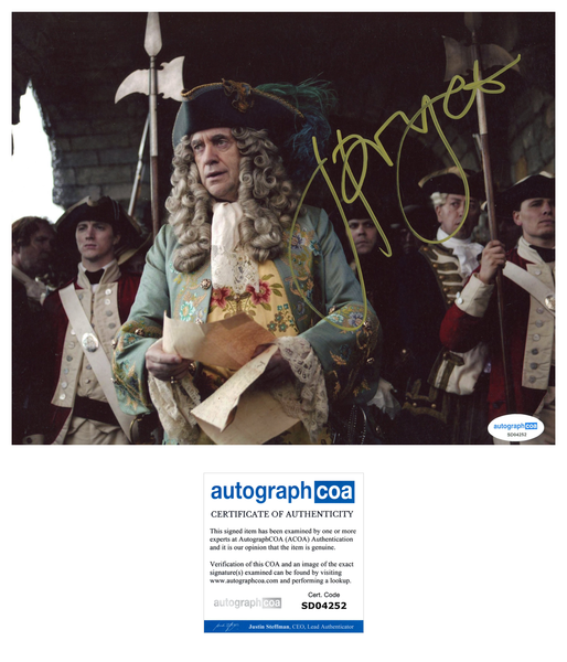 Jonathan Pryce Pirates Signed Autograph 8x10 Photo ACOA