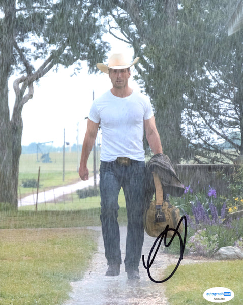 Glen Powell Twisters Signed Autograph 8x10 Photo ACOA