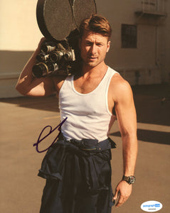 Glen Powell Top Gun Signed Autograph 8x10 Photo ACOA