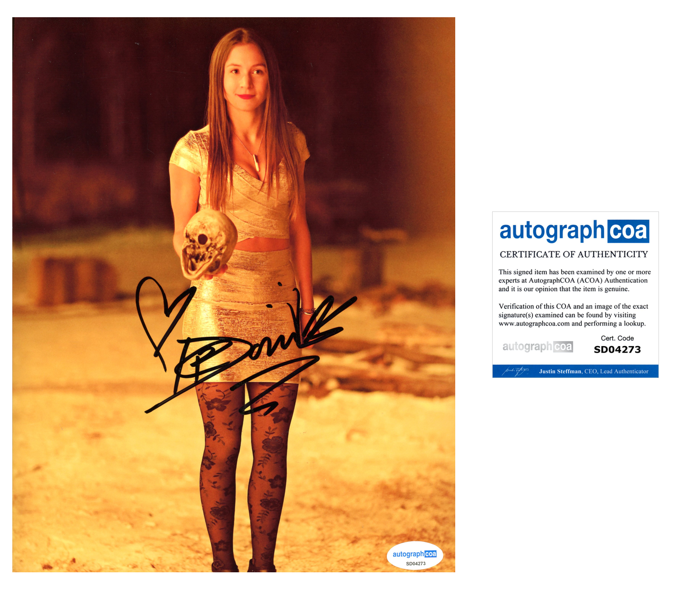 Wynonna Earp Season 3 DVD autographed (signed) by Dominique Provost-Chalkley shops