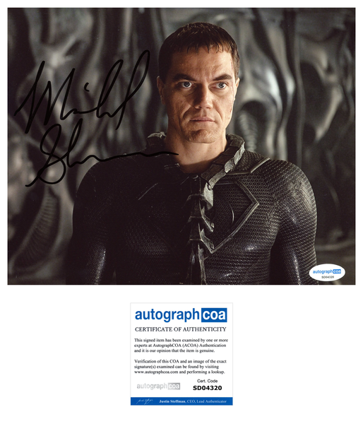 Michael Shannon Man of Steel Signed Autograph 8x10 Photo ACOA