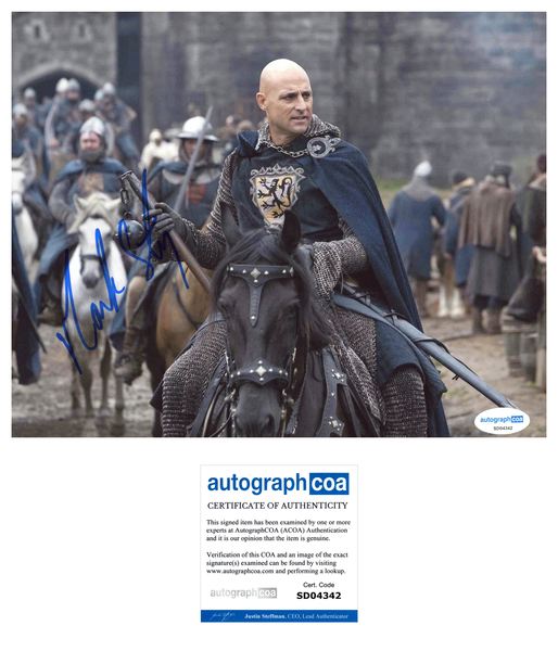 Mark Strong Robin Hood Signed Autograph 8x10 Photo ACOA