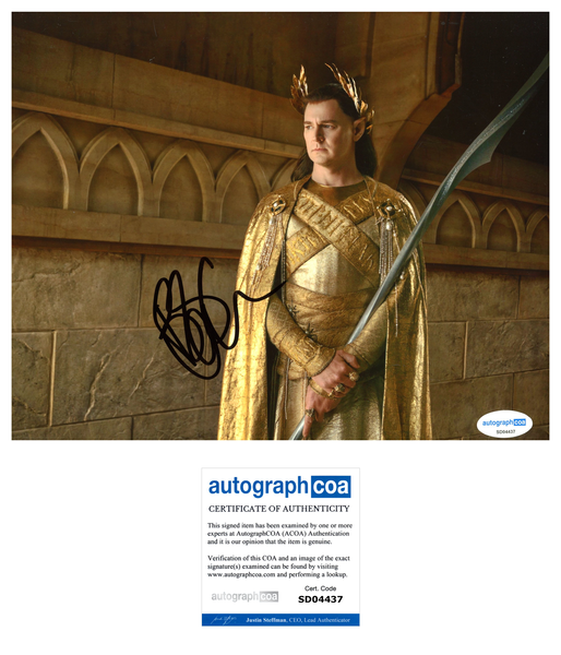 Benjamin Walker Rings of Power Signed Autograph 8x10 Photo ACOA