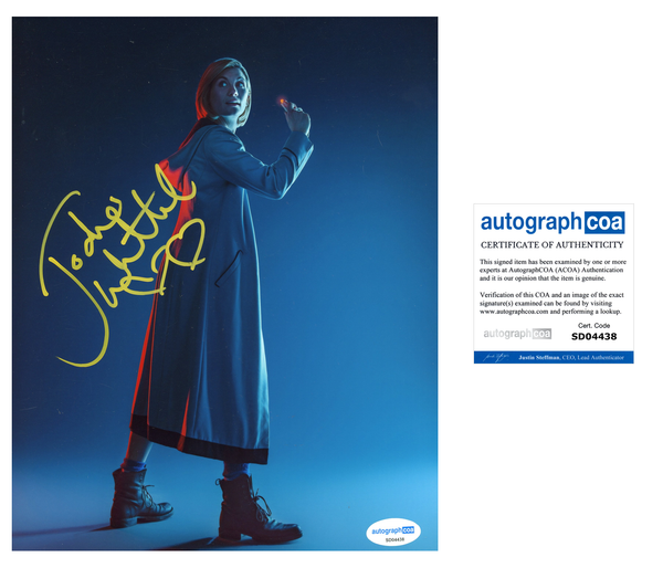 Jodie Whittaker Doctor Who Signed Autograph 8x10 Photo ACOA