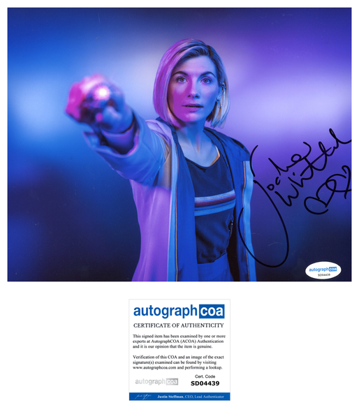 Jodie Whittaker Doctor Who Signed Autograph 8x10 Photo ACOA