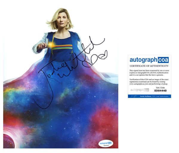 Jodie Whittaker Doctor Who Signed Autograph 8x10 Photo ACOA