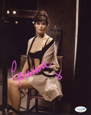 Gemma Arterton Sexy Signed Autograph 8x10 Photo ACOA