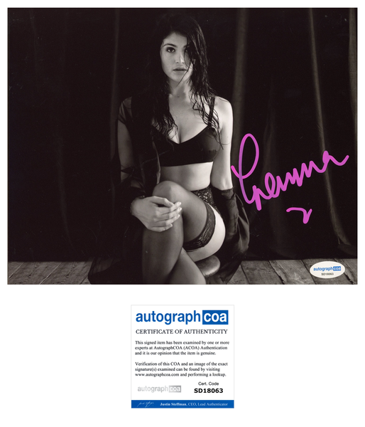 Gemma Arterton Sexy Signed Autograph 8x10 Photo ACOA