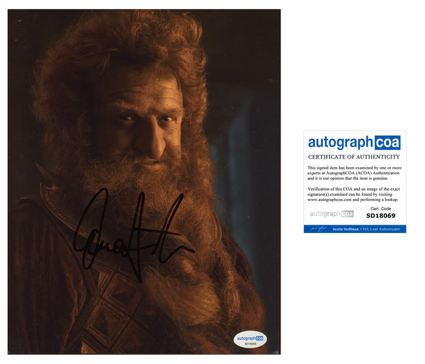 Owain Arthur Rings of Power Signed Autograph 8x10 Photo ACOA