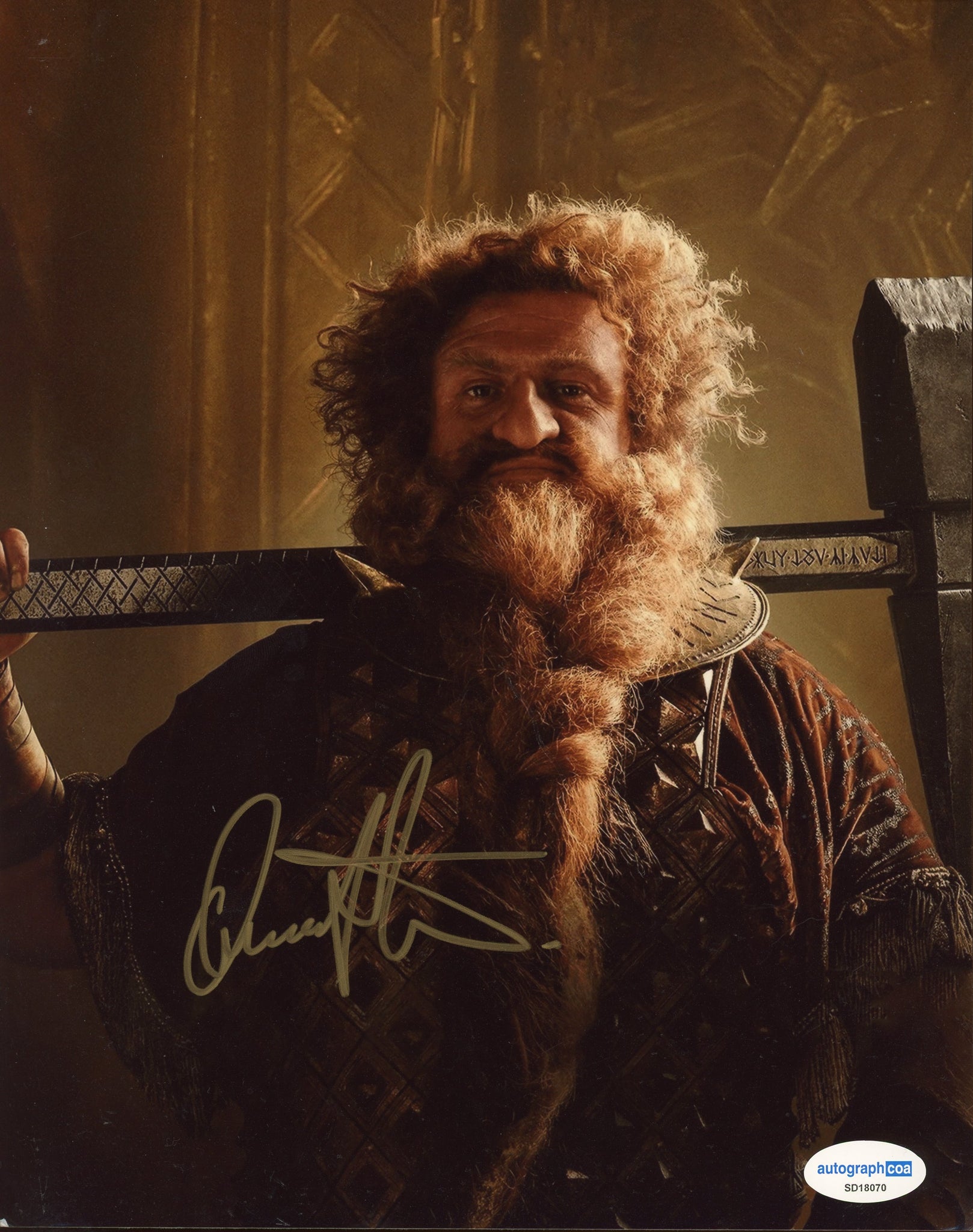 Owain Arthur Rings of Power Signed Autograph 8x10 Photo ACOA