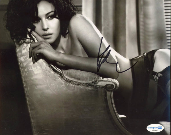 Monica Bellucci Sexy Signed Autograph 8x10 Photo ACOA