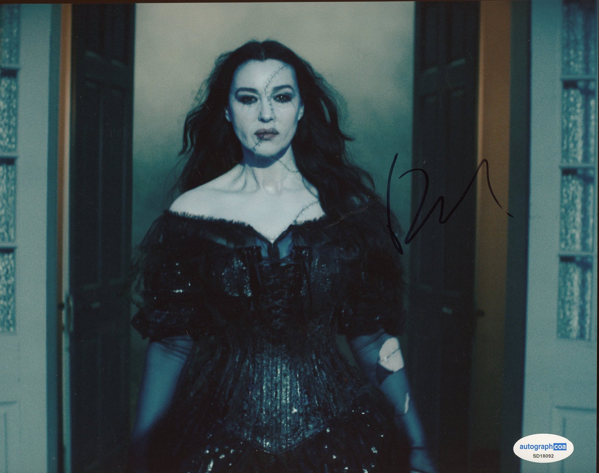 Monica Bellucci Beetlejuice Signed Autograph 8x10 Photo ACOA