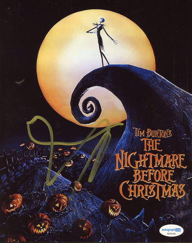 Tim Burton Nightmare Signed Autograph 8x10 Photo ACOA