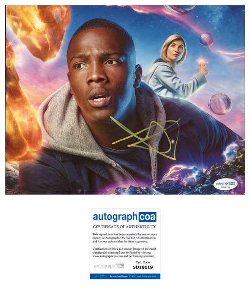 Tosin Cole Doctor Who Signed Autograph 8x10 Photo ACOA