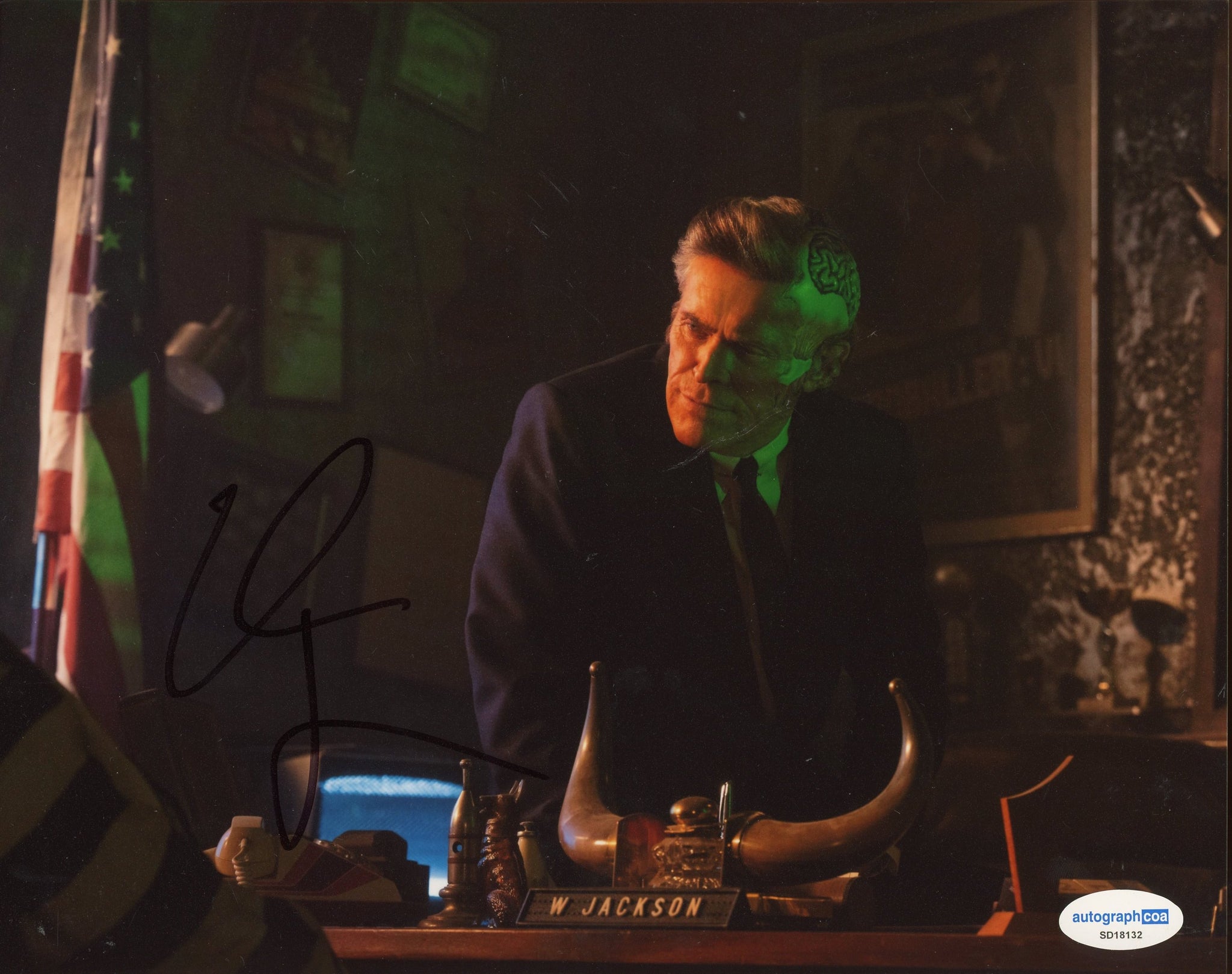 Willem Dafoe Beetlejuice Signed Autograph 8x10 Photo ACOA