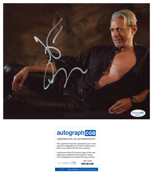 Jeff Goldblum Jurassic Park Signed Autograph 8x10 Photo ACOA