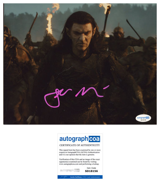 Sam Hazeldine Rings of Power Signed Autograph 8x10 Photo ACOA