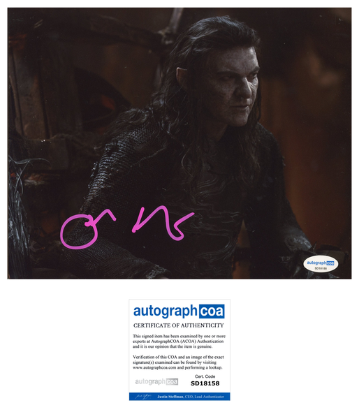 Sam Hazeldine Rings of Power Signed Autograph 8x10 Photo ACOA