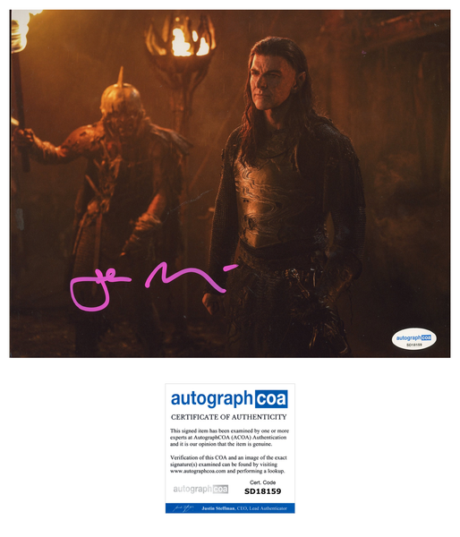 Sam Hazeldine Rings of Power Signed Autograph 8x10 Photo ACOA