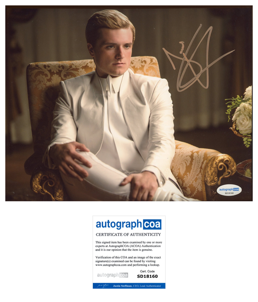 Josh Hutcherson Hunger Games Signed Autograph 8x10 Photo ACOA