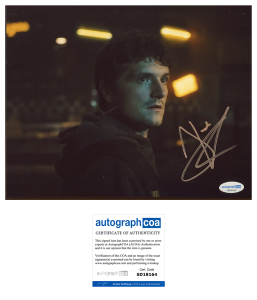 Josh Hutcherson Five Nights Freddy's Signed Autograph 8x10 Photo ACOA