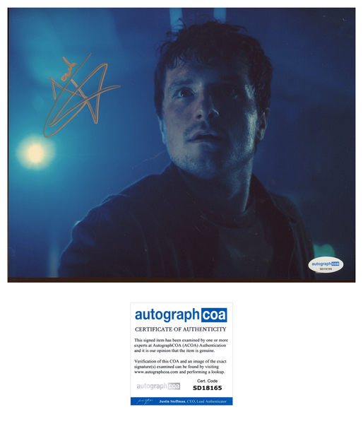 Josh Hutcherson Five Nights Freddy's Signed Autograph 8x10 Photo ACOA