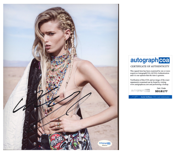 Abbey Lee Kershaw Sexy Signed Autograph 8x10 Photo ACOA