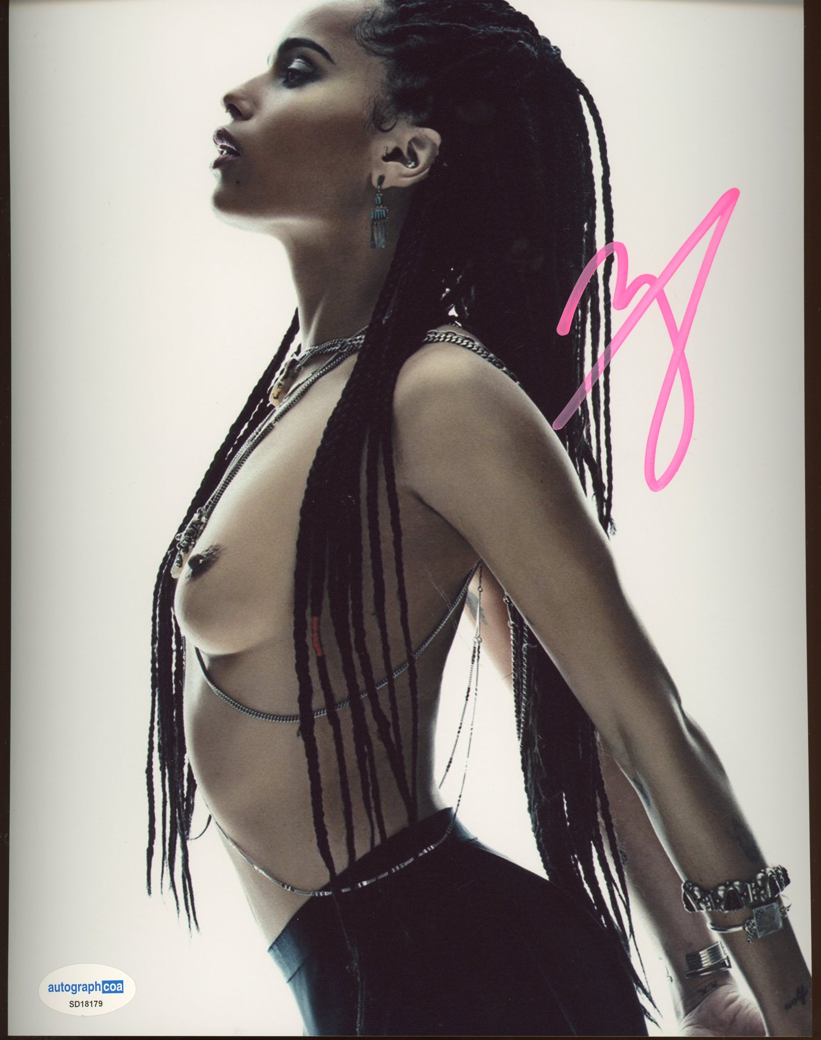 Zoe Kravitz Sexy NSFW Signed Autograph 8x10 Photo ACOA