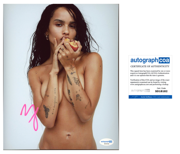 Zoe Kravitz Sexy Signed Autograph 8x10 Photo ACOA